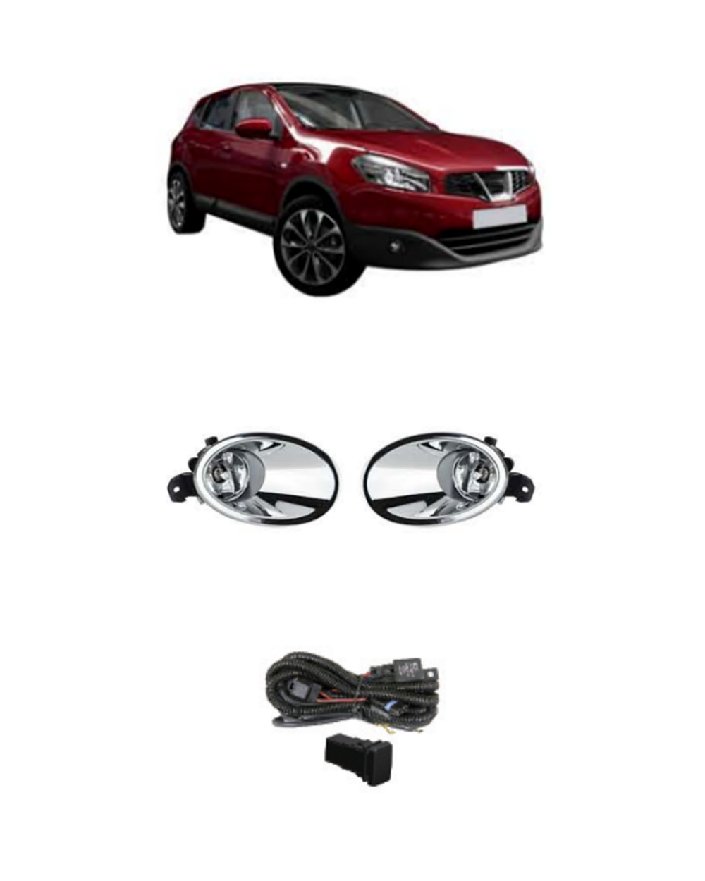 Nissan Qashqai Dualis 2011–2013 fog lamp kit JSJ-NS-018