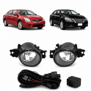 Nissan Sentra 2010 and 2014 fog lamp kit with two lamps, wiring harness and relay | JSJ-NS-036