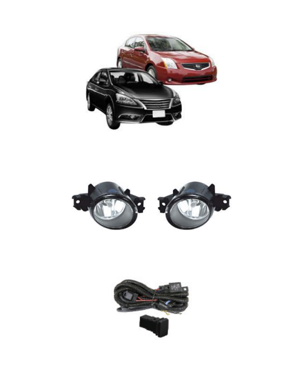 Nissan Sentra 2010 and 2014 fog lamp kit JSJ-NS-036