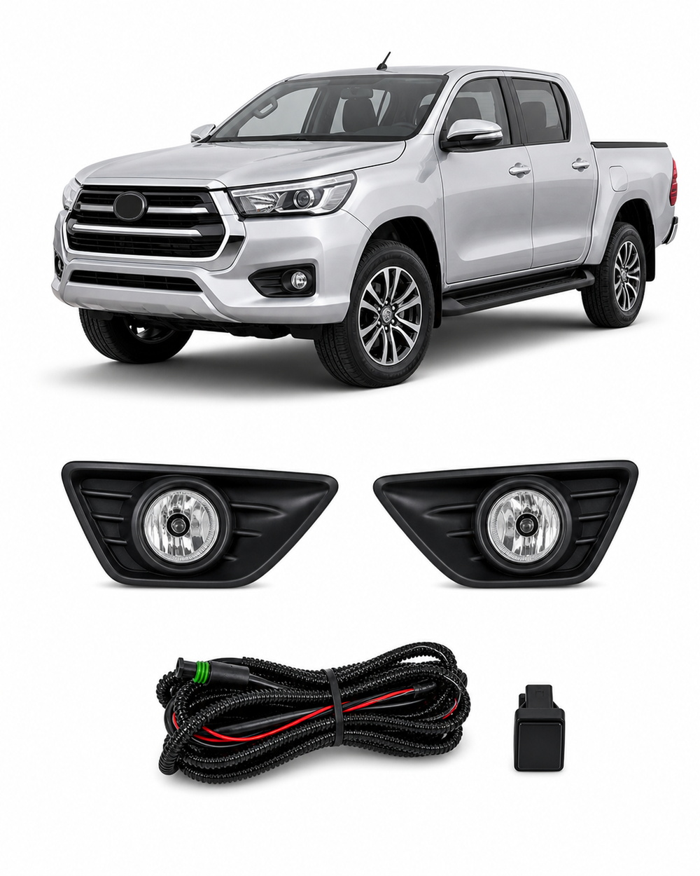 Toyota Hilux Revo (Worldwide / ABS Bumper Type) 2015 (JSJ-TY-044) Fog Lamp Kit