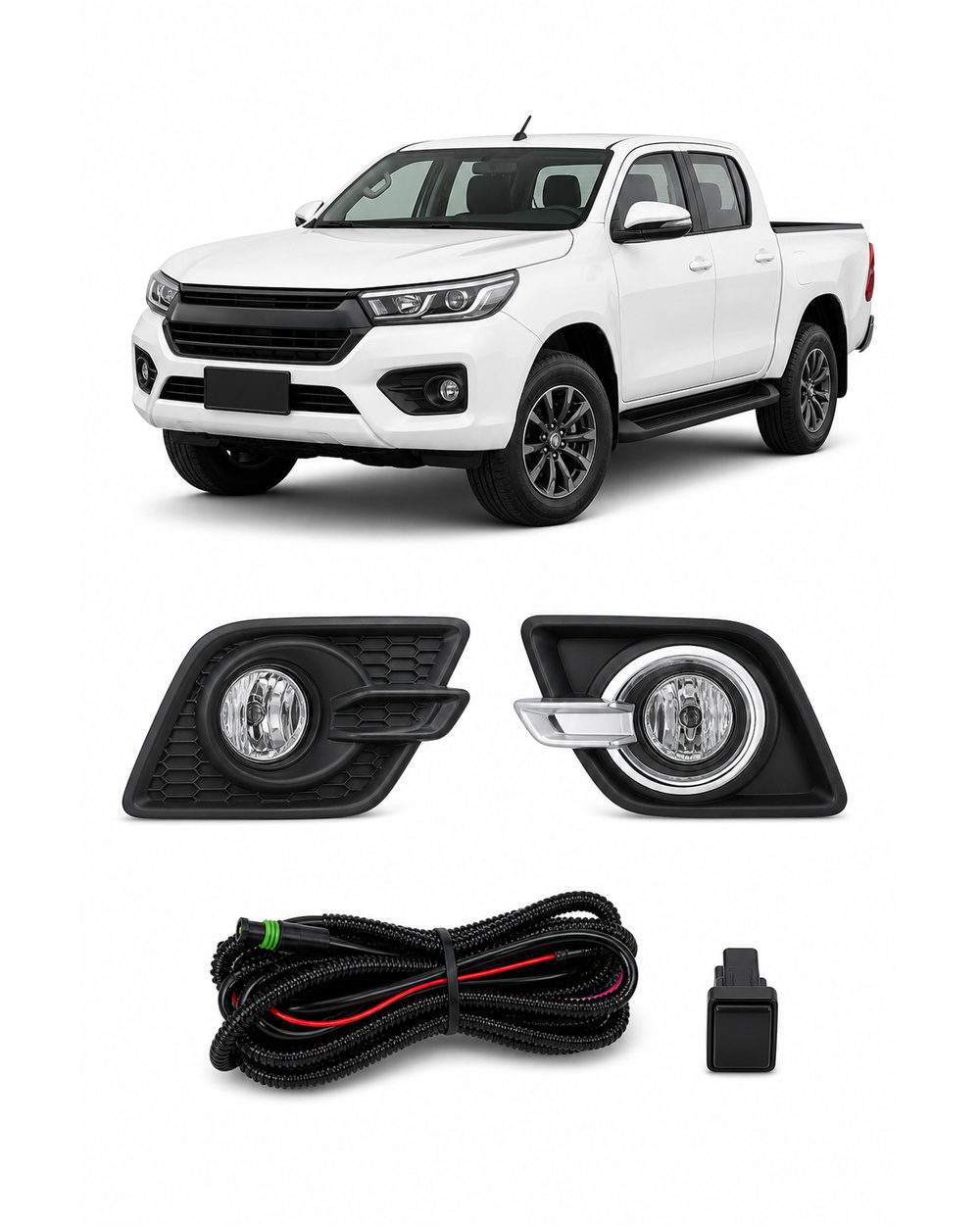 Toyota Hilux Revo (Worldwide / ABS Bumper Type) 2015 (JSJ-TY-045) Fog Lamp Kit