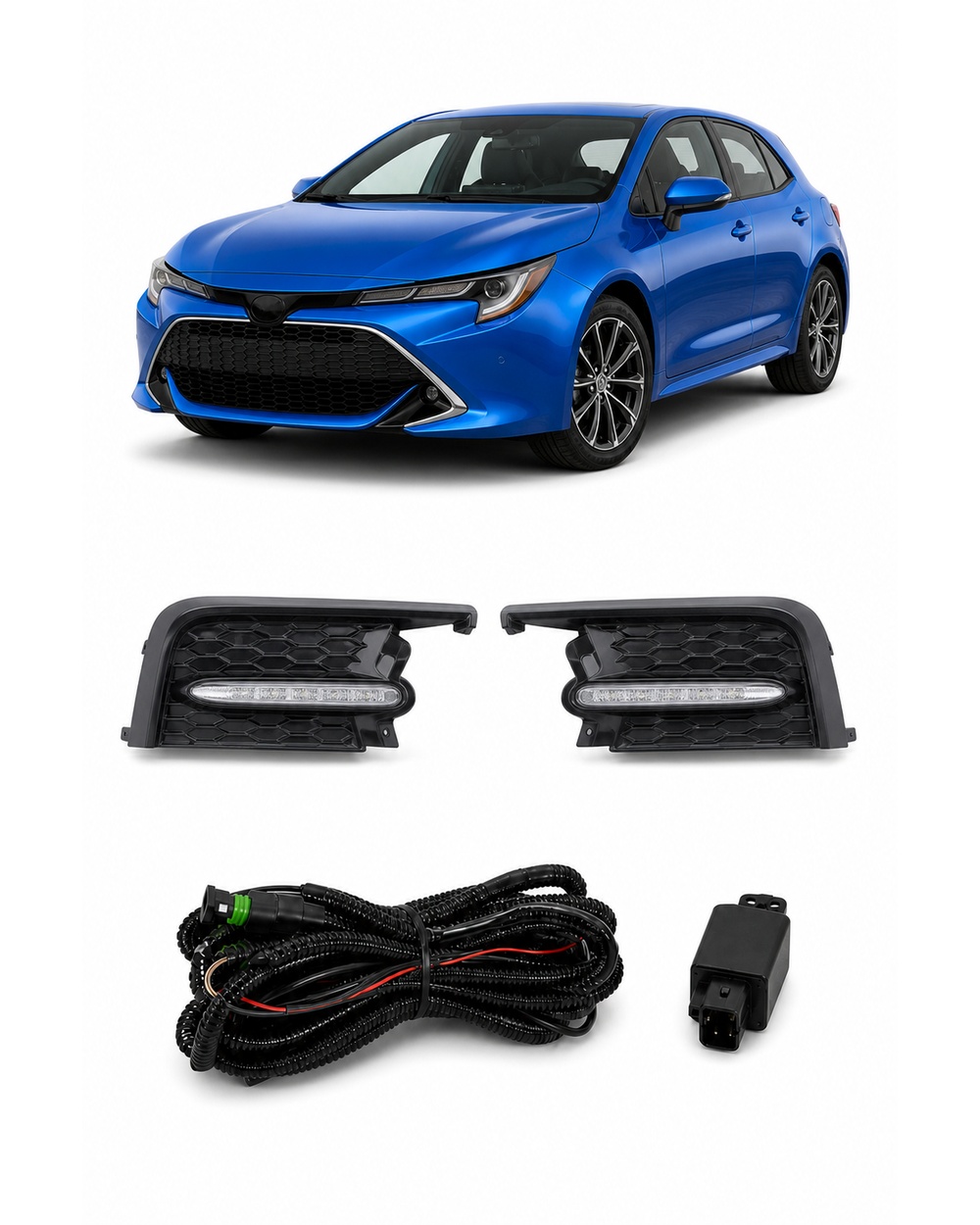 Toyota Corolla Sedan (US Type) 2019–On (JSJ-TY-089) LED Fog Lamp Kit