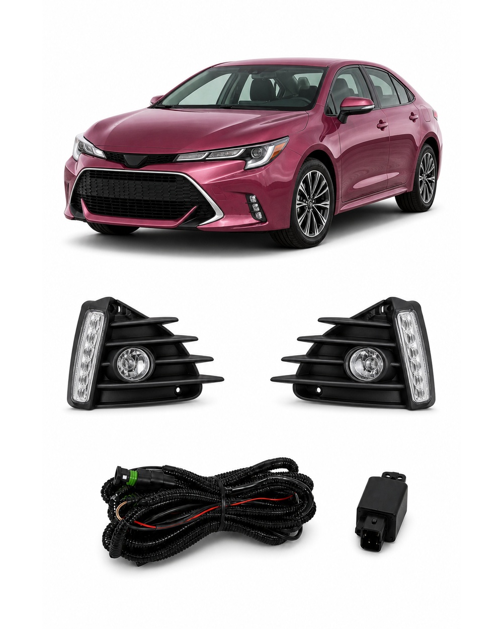 Toyota Corolla (US Type) 2017–2018 (JSJ-TY-094) Fog Lamp Kit