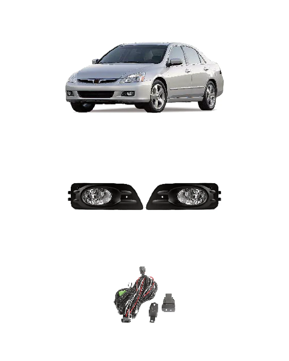 Honda Accord 2002 fog lamp kit variant