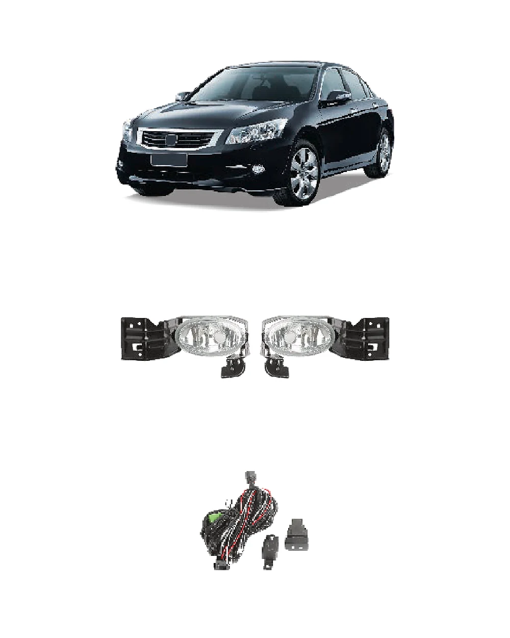 Honda Accord Middle East fog lamp kit