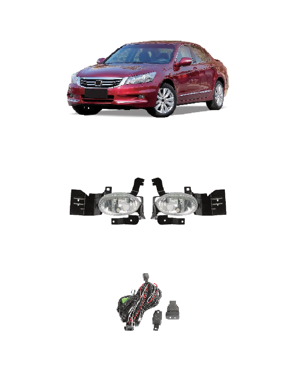 Honda Accord 2012–2014 Middle East (JSJ-HD-007) Fog Lamp Kit