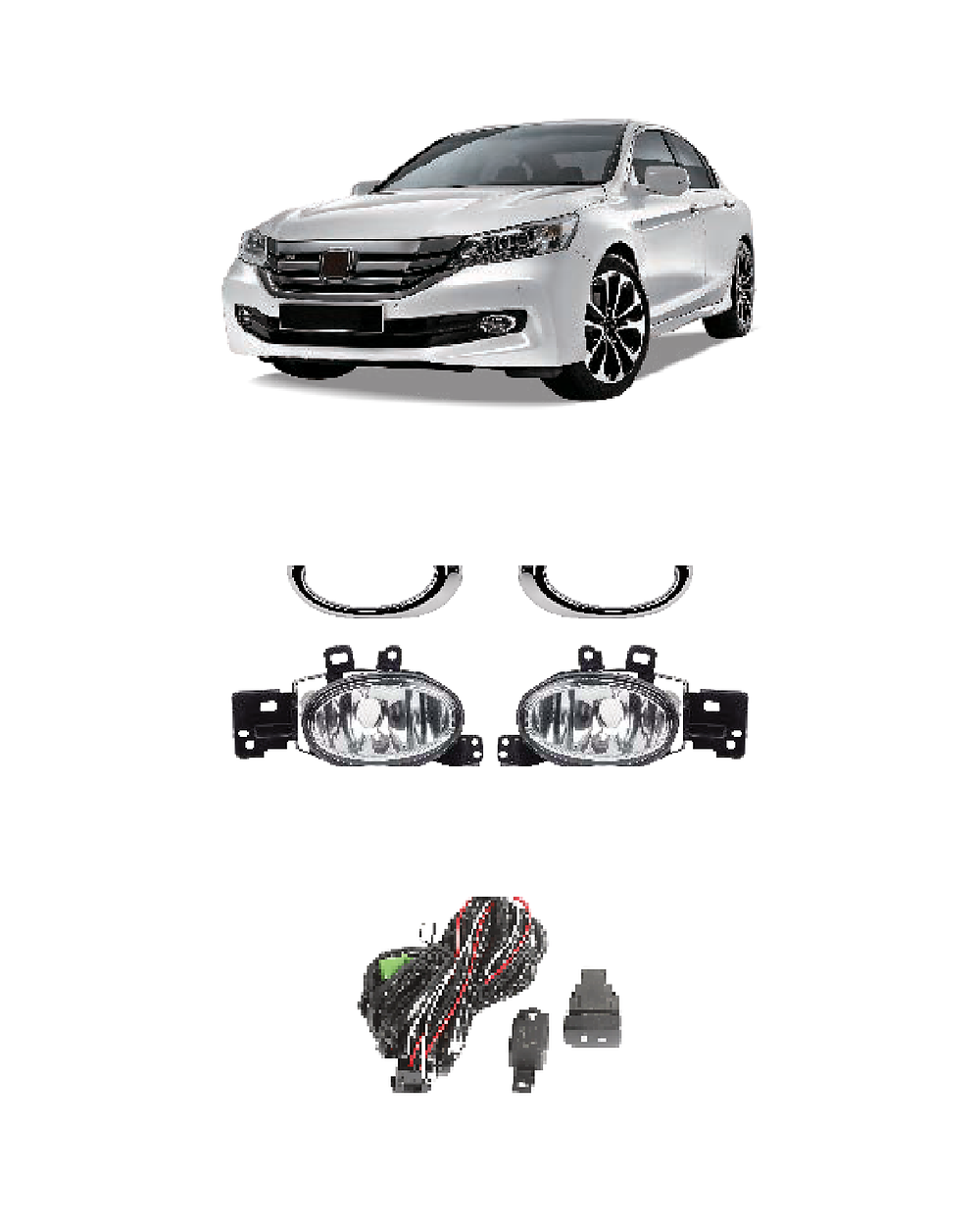 Honda Accord 2014 (JSJ-HD-009) Fog Lamp Kit