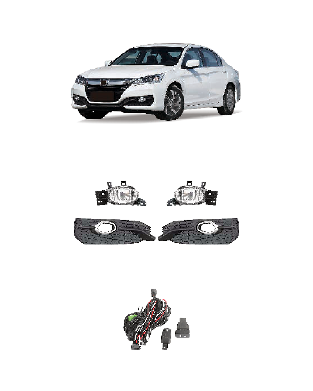 Honda Accord 2016 (JSJ-HD-011) Fog Lamp Kit