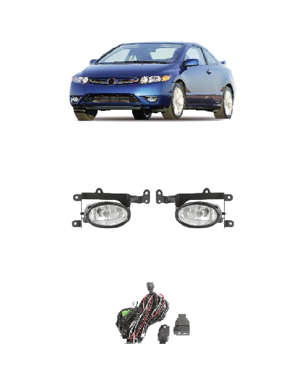 FOR HD CIVICSICOUPE 2006~2008USATYPE JSJ-HD-022 product image