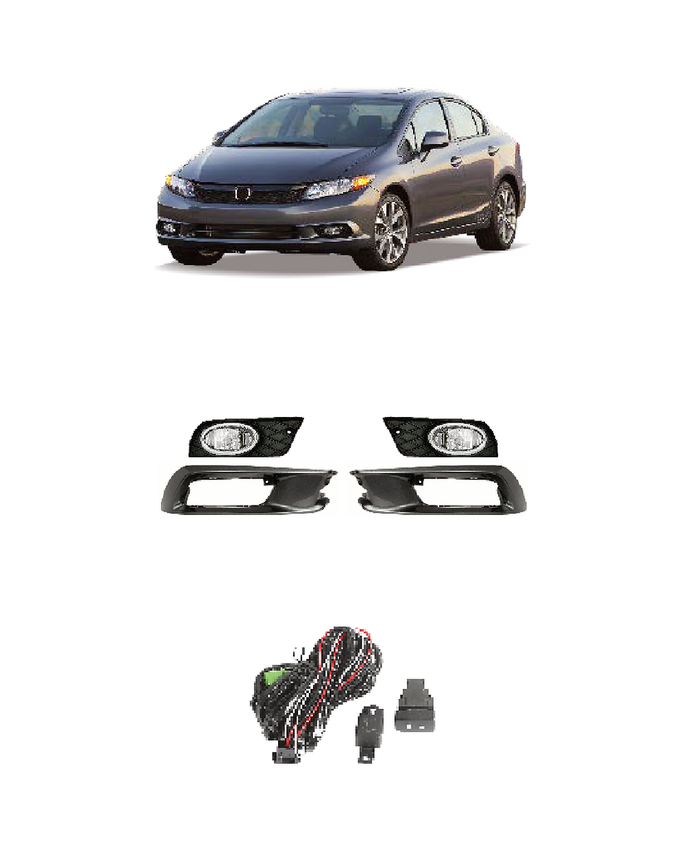 FOR HD CIVICSI 2012USATYPE JSJ-HD-026 product image
