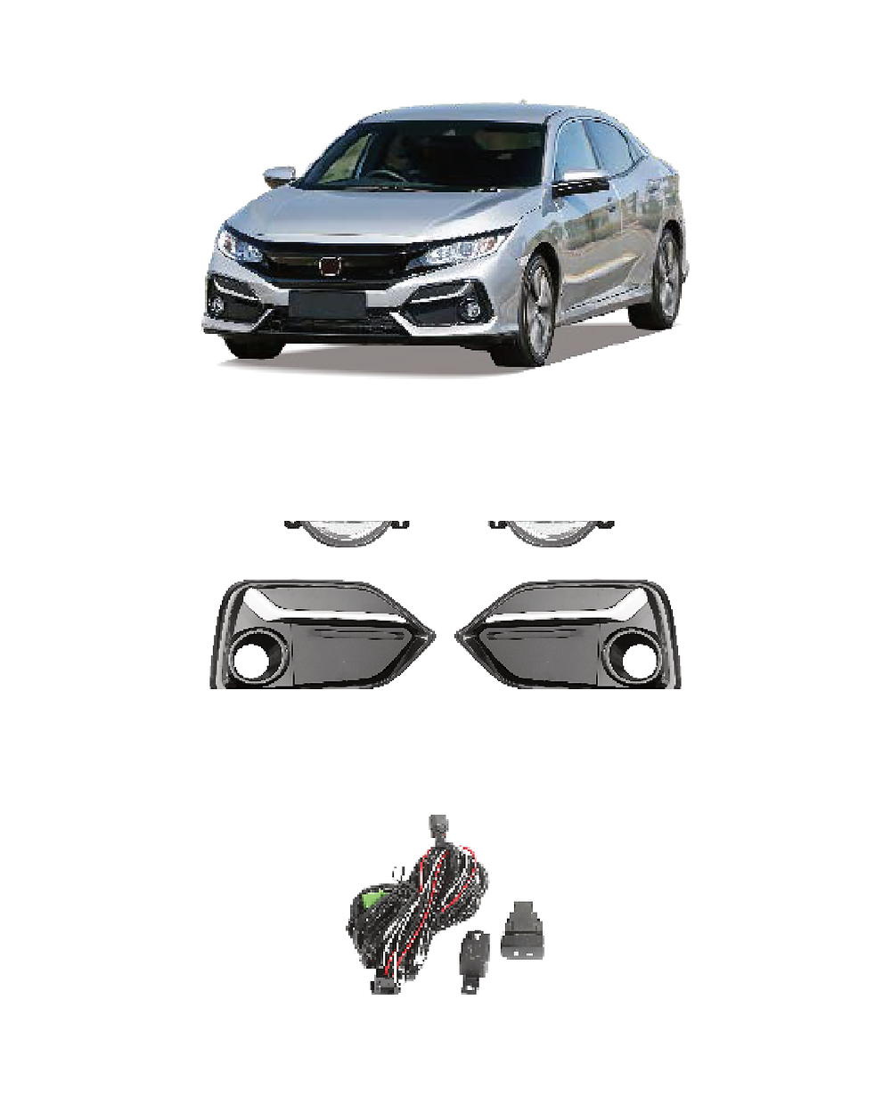 Honda Civic 2020 (JSJ-HD-033) Fog Lamp Kit product image
