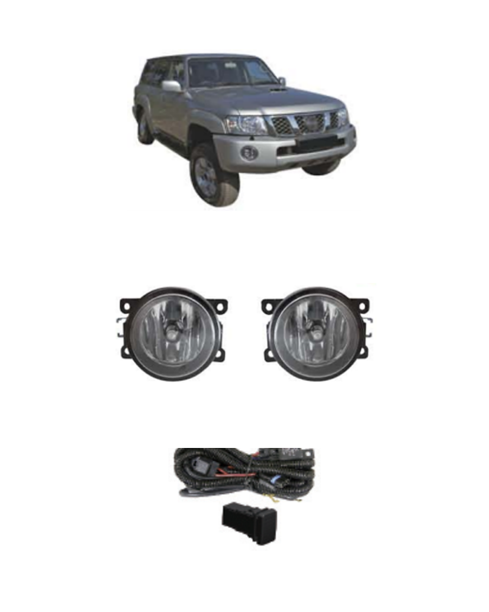 Nissan Patrol Y61 2005–2009 (JSJ-NS-001) Fog Lamp Kit product image