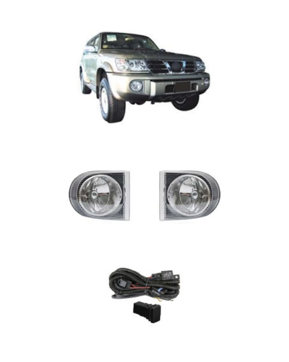Nissan Patrol fog lamp kit