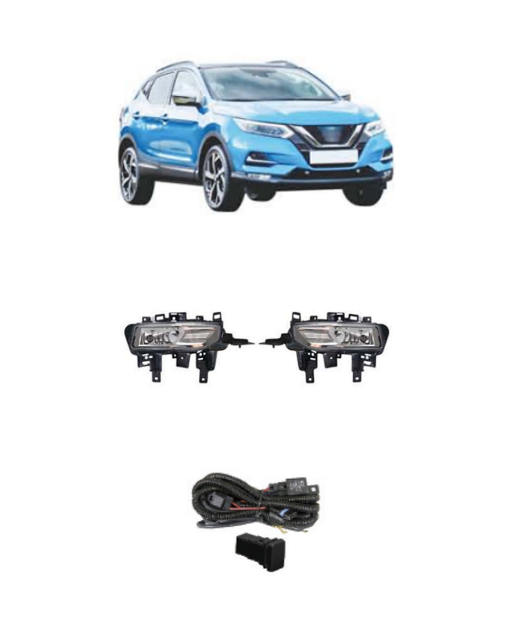 Nissan Qashqai / Rogue Sport 2018–On (JSJ-NS-016) Fog Lamp Kit