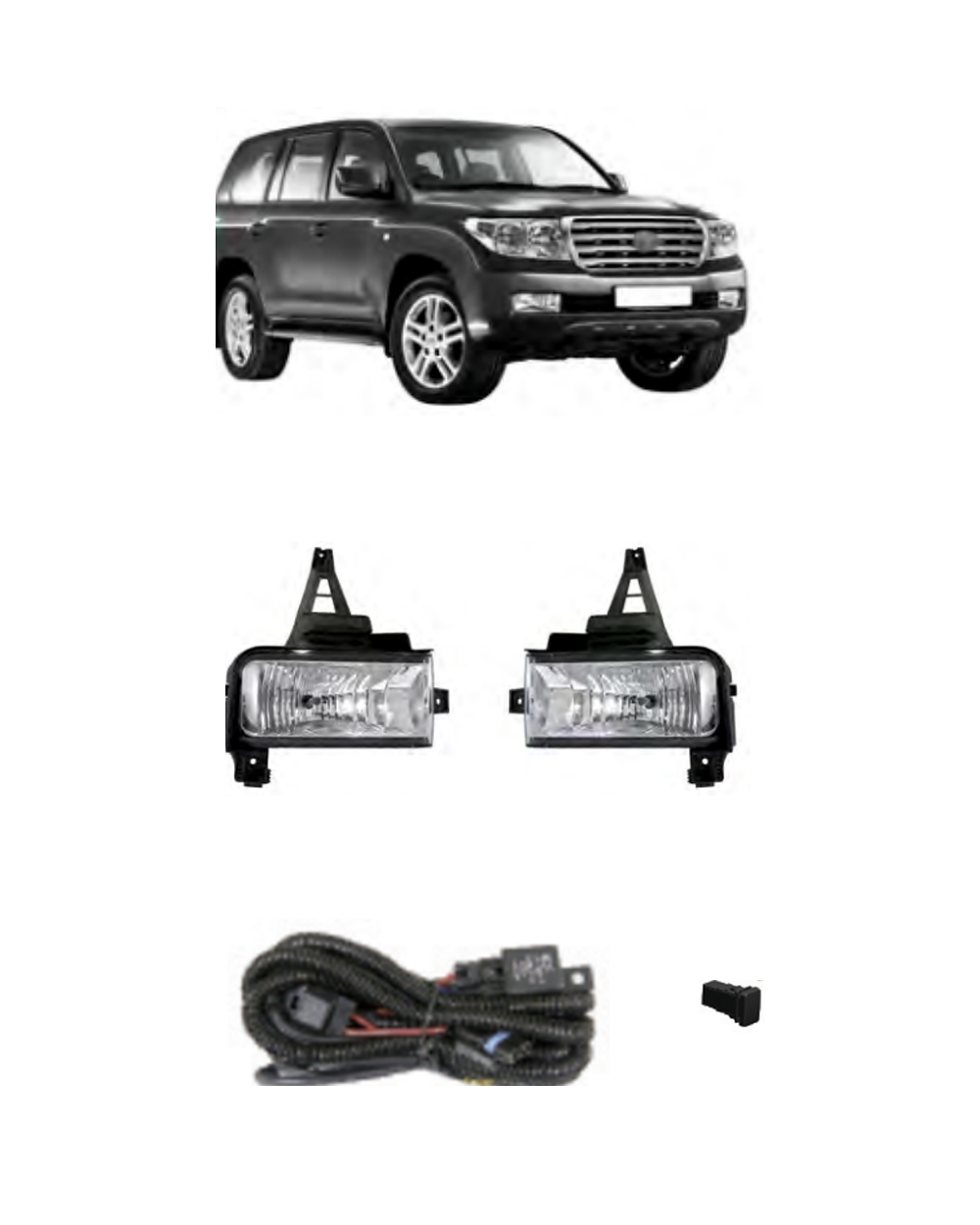 Toyota Land Cruiser FJ200 2007-2011 Fog Lamp Kit JSJ-TY-006 product image