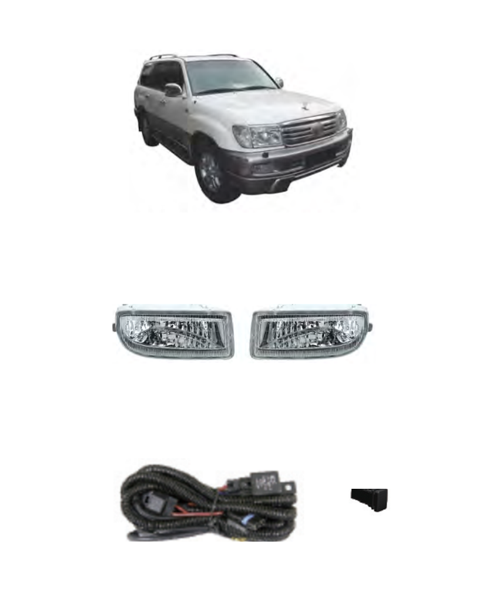 Toyota Land Cruiser FJ100 1998-2007 Fog Lamp Kit JSJ-TY-007 product image
