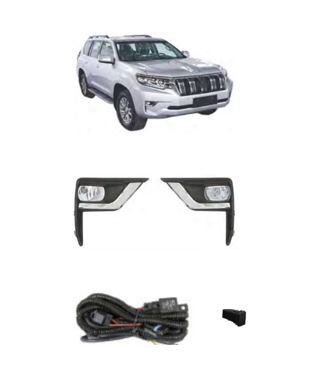 Toyota Prado 2018–2023 (JSJ-TY-010) LED Fog Lamp Kit