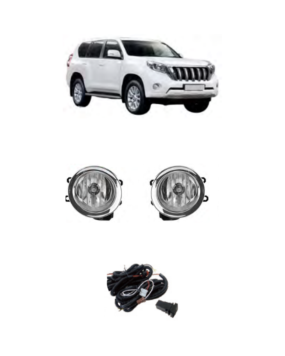 Toyota Land Cruiser Prado 2014–2017 (JSJ-TY-011) Fog Lamp Kit
