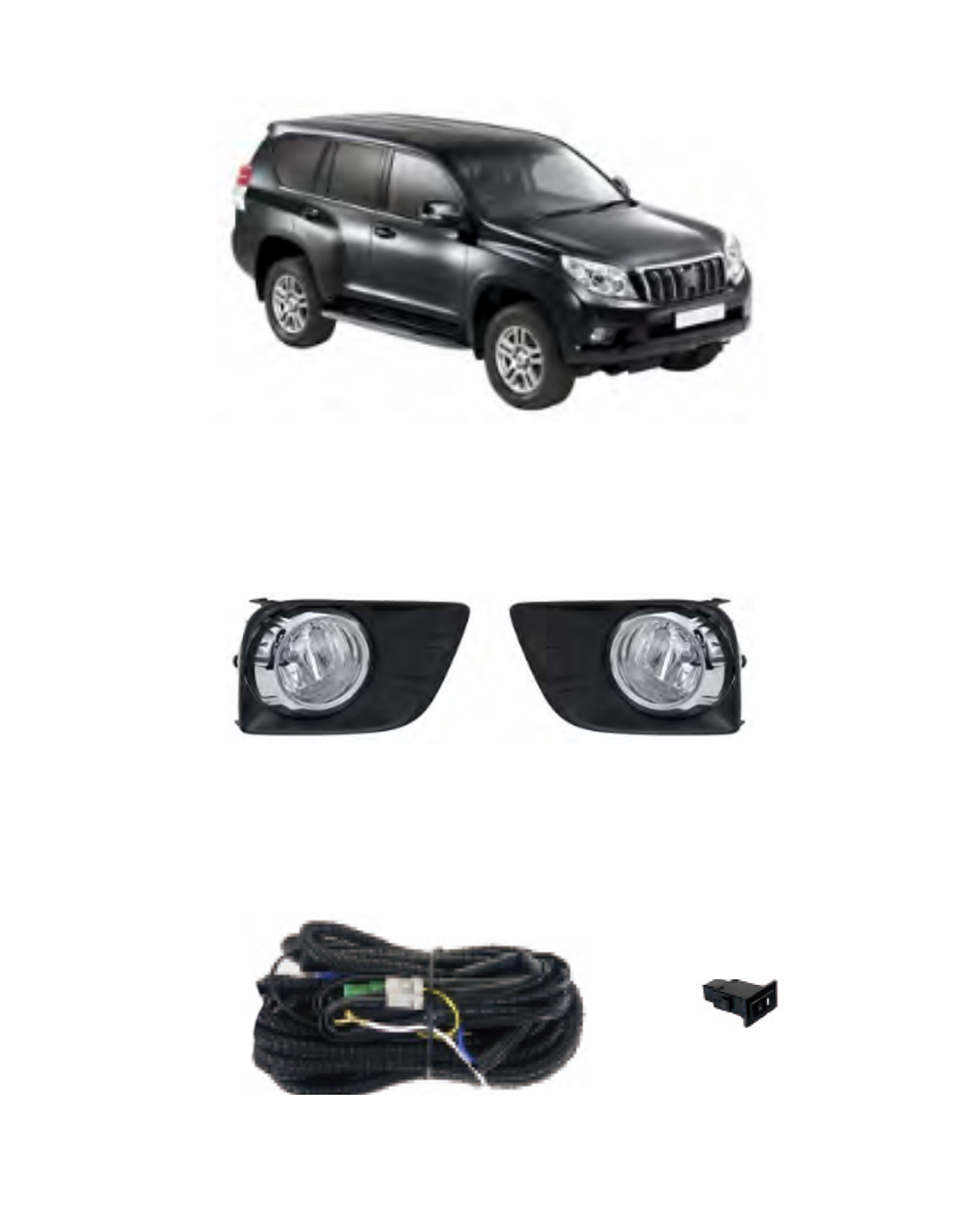 Toyota Land Cruiser / Prado FJ150 2010–2013 (JSJ-TY-012) Fog Lamp Kit