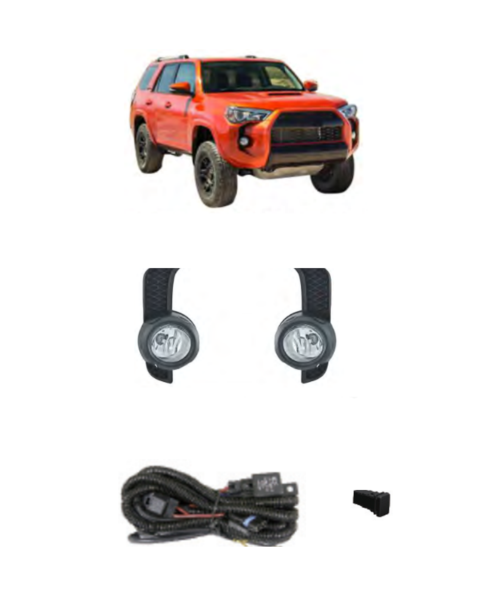 Toyota 4Runner 2014–2015 (JSJ-TY-016) LED Fog Lamp Kit