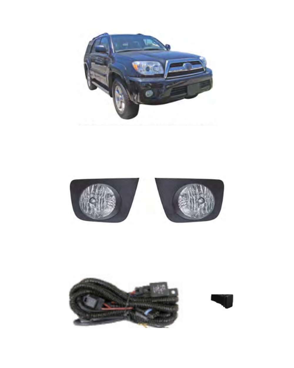 Toyota 4Runner / Hilux Surf 2005–2009 (JSJ-TY-017) LED Fog Lamp Kit