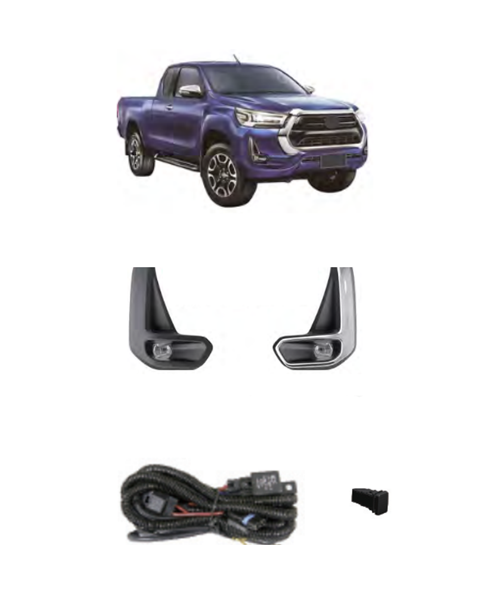 Toyota Hilux Revo 2020–On (JSJ-TY-040) LED Fog Lamp Kit
