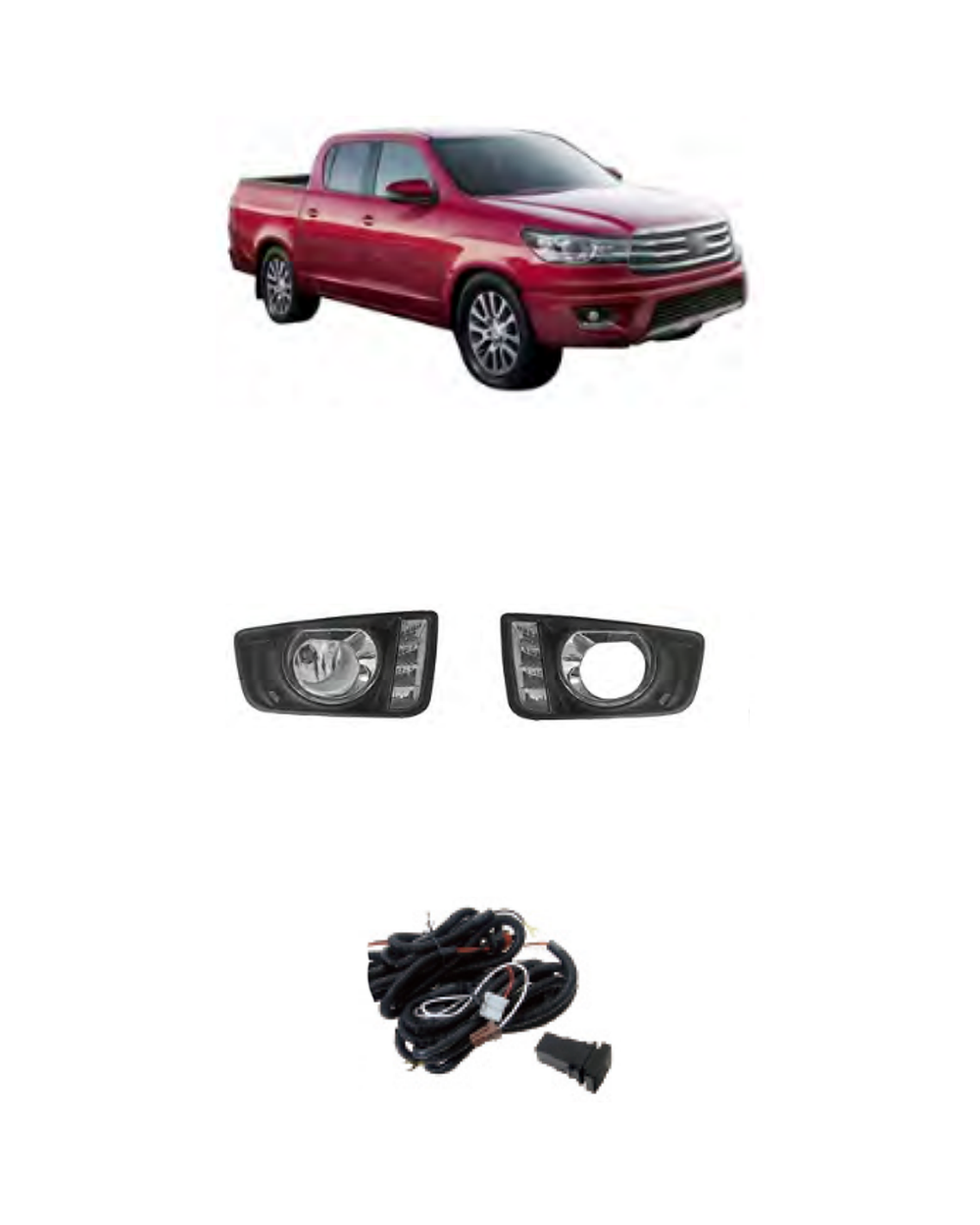 Toyota Hilux Revo 2015–2019 (JSJ-TY-043) Fog Lamp Kit