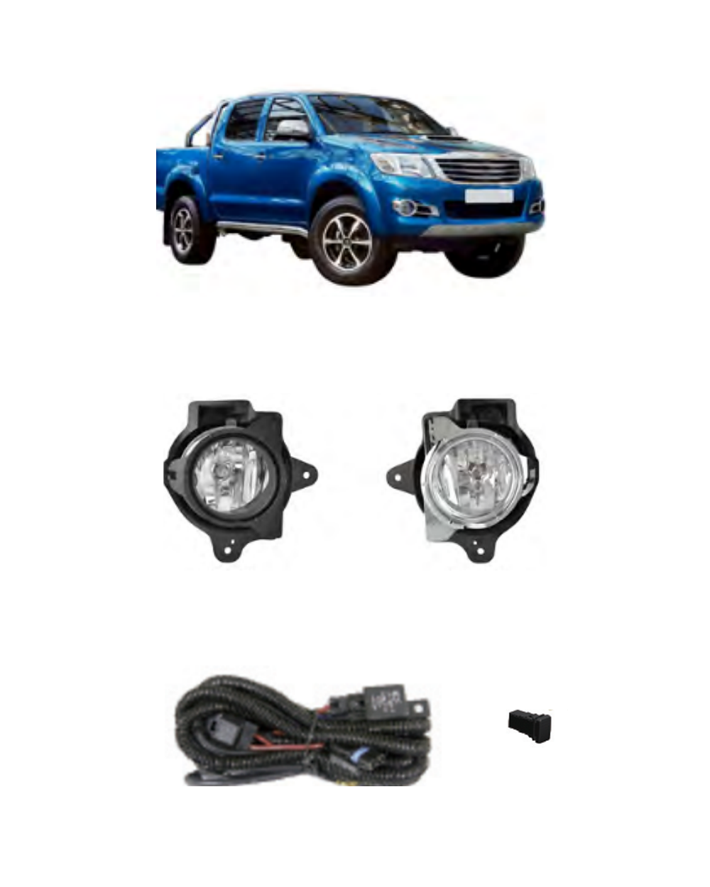 Toyota Hilux Vigo 2014–2015 (JSJ-TY-046) Fog Lamp Kit
