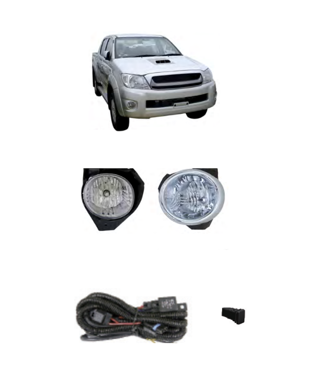 Toyota Hilux Vigo 2008–2010 (JSJ-TY-048) LED Fog Lamp Kit