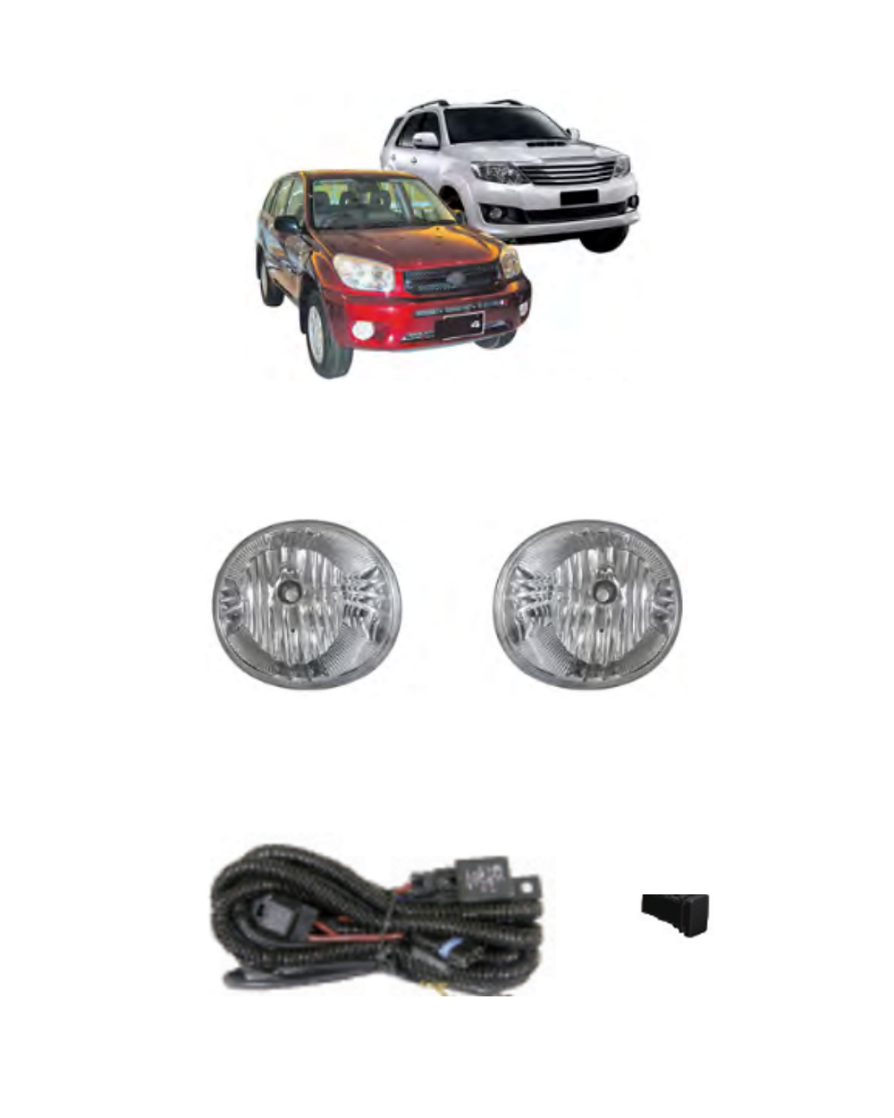 Toyota Fortuner / Hilux SW4 2012–2015 (JSJ-TY-057) LED Fog Lamp Kit product image