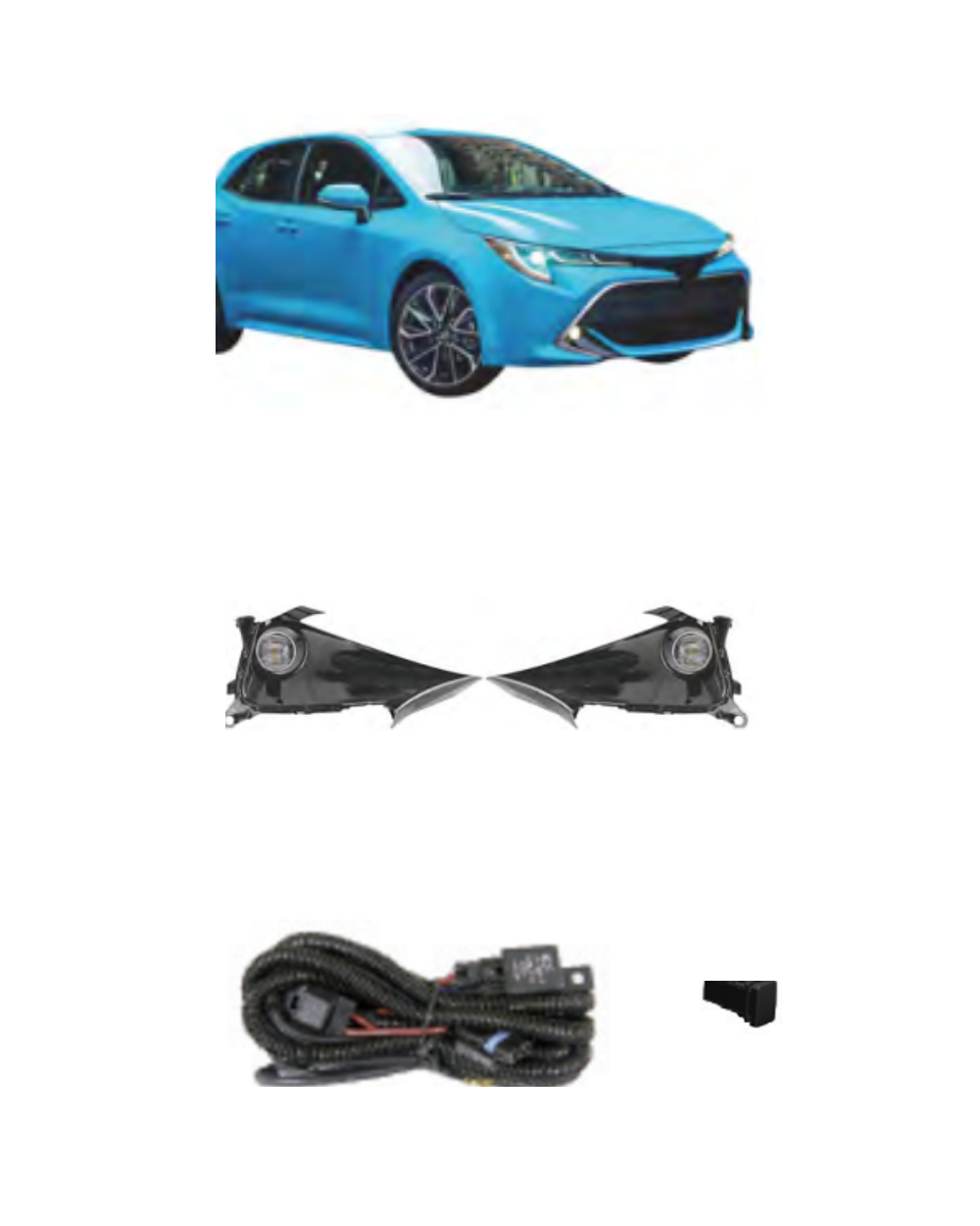 Toyota Corolla Hatchback (JP Type) / Auris 2019–On (JSJ-TY-087) Fog Lamp Kit