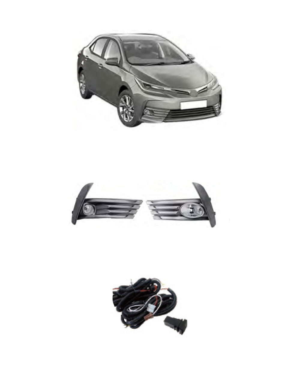 Toyota Corolla 2017–2018 (JSJ-TY-091) Fog Lamp Kit