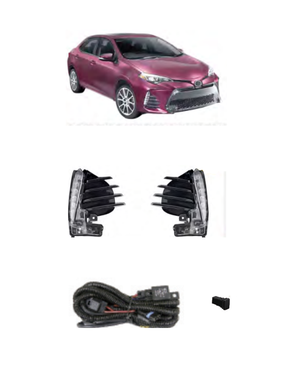 Toyota Corolla (US Type) 2017–2018 (JSJ-TY-094) Fog Lamp Kit