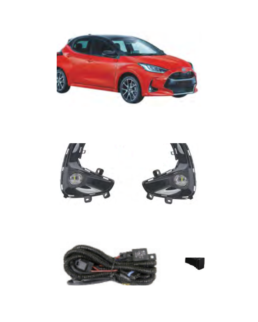 Toyota Yaris (Asia Type) 2020–On (JSJ-TY-111) Fog Lamp Kit product image