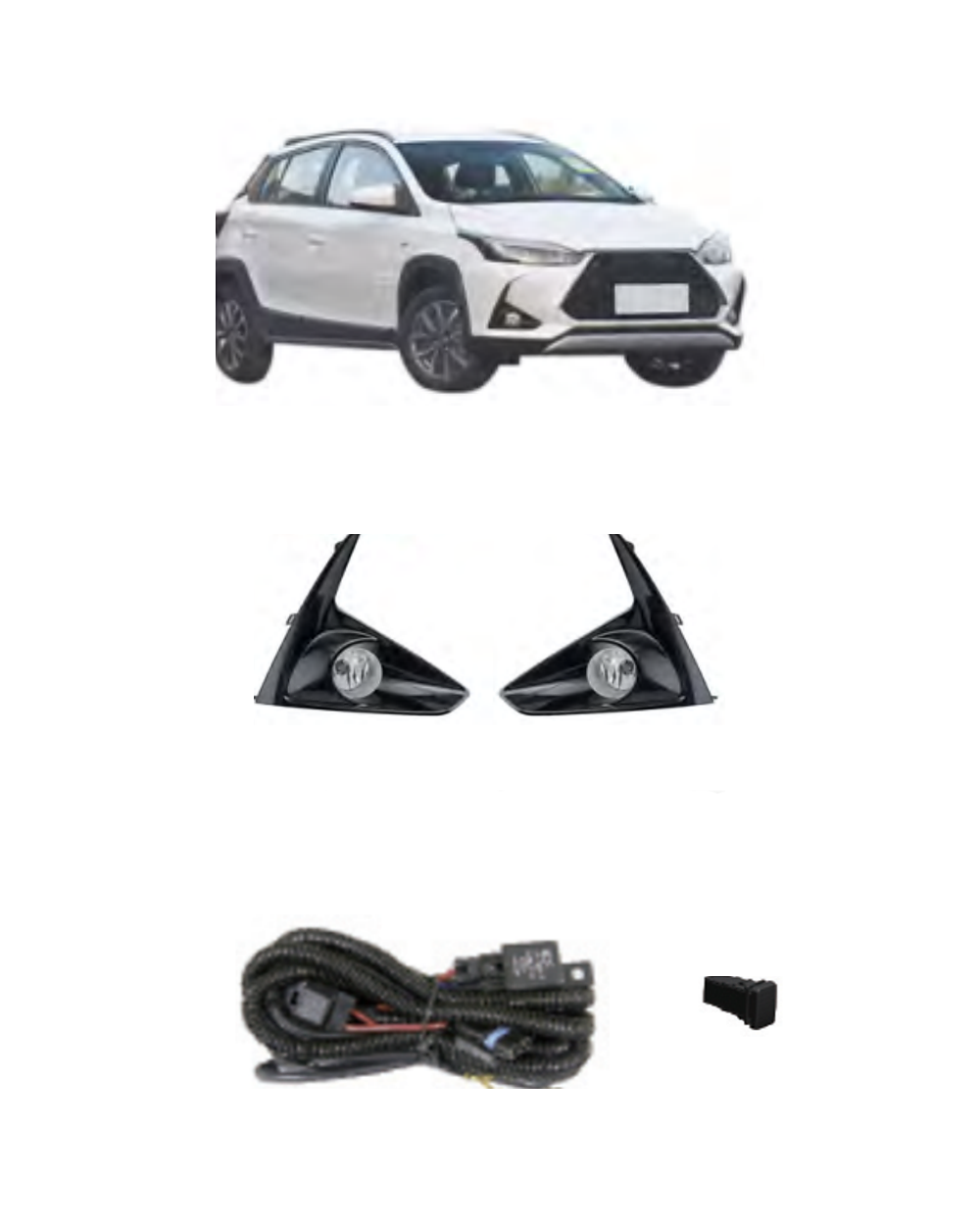 Toyota Yaris L Hatchback 2020–On (JSJ-TY-112) LED Fog Lamp Kit product image