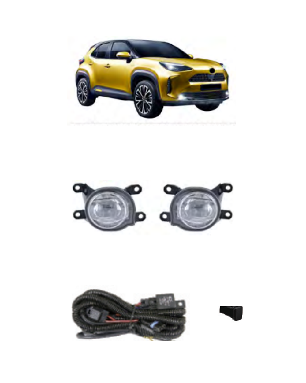 Toyota Yaris Cross 2022–2023 (JSJ-TY-113) LED Fog Lamp Kit product image