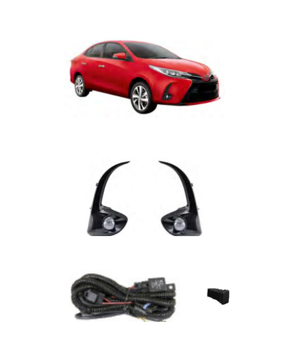 Toyota Yaris (BR Type) 2022–On (JSJ-TY-114) LED Fog Lamp Kit product image