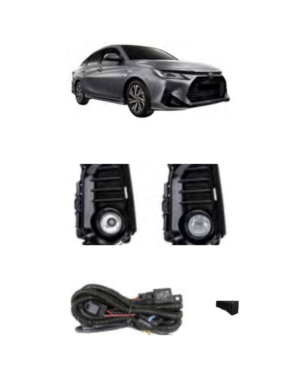 Toyota Yaris Ativ 2023 (JSJ-TY-121) LED Fog Lamp Kit product image