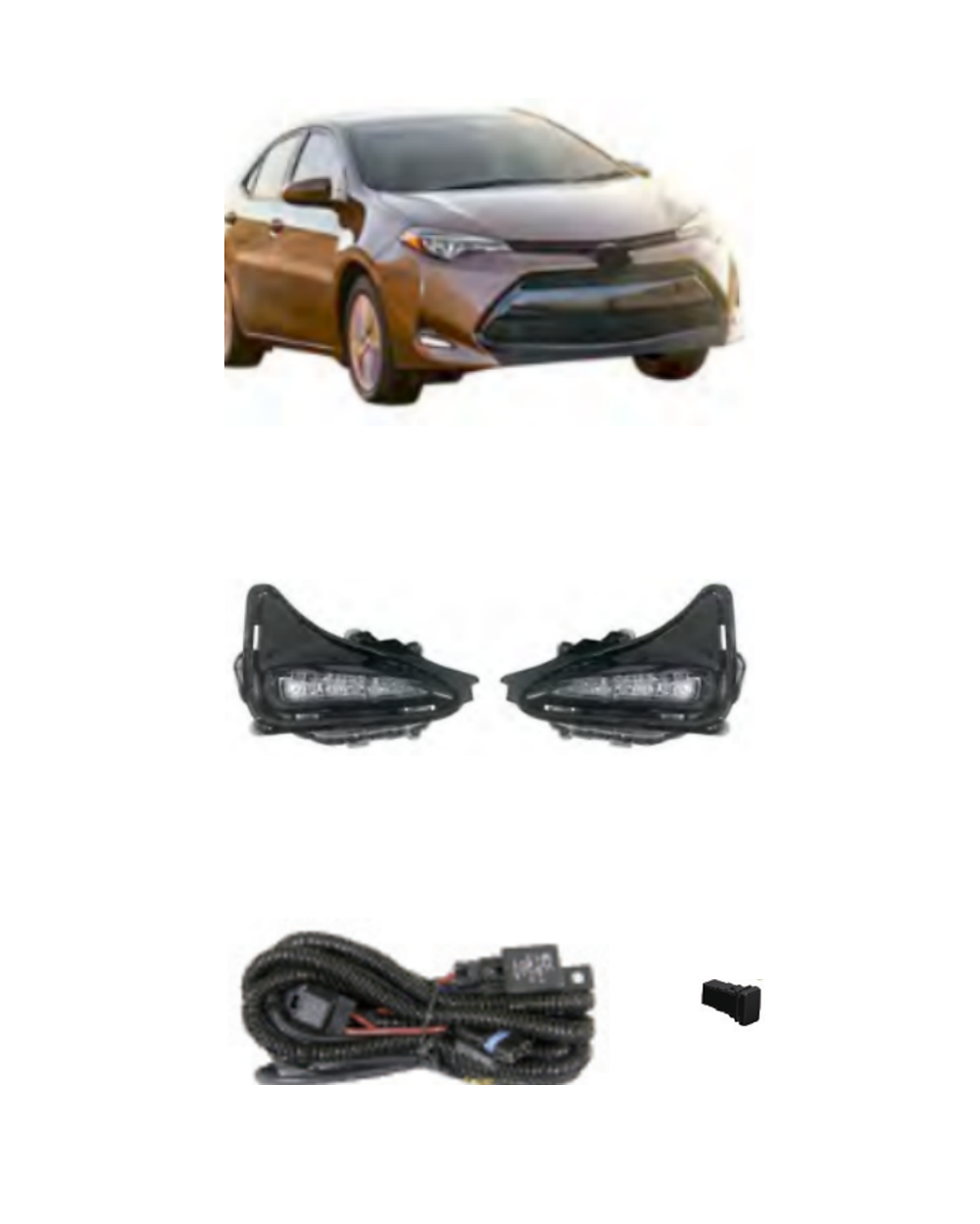 Toyota Corolla (US Type) 2017–2018 (JSJ-TY-190) Fog Lamp Kit product image