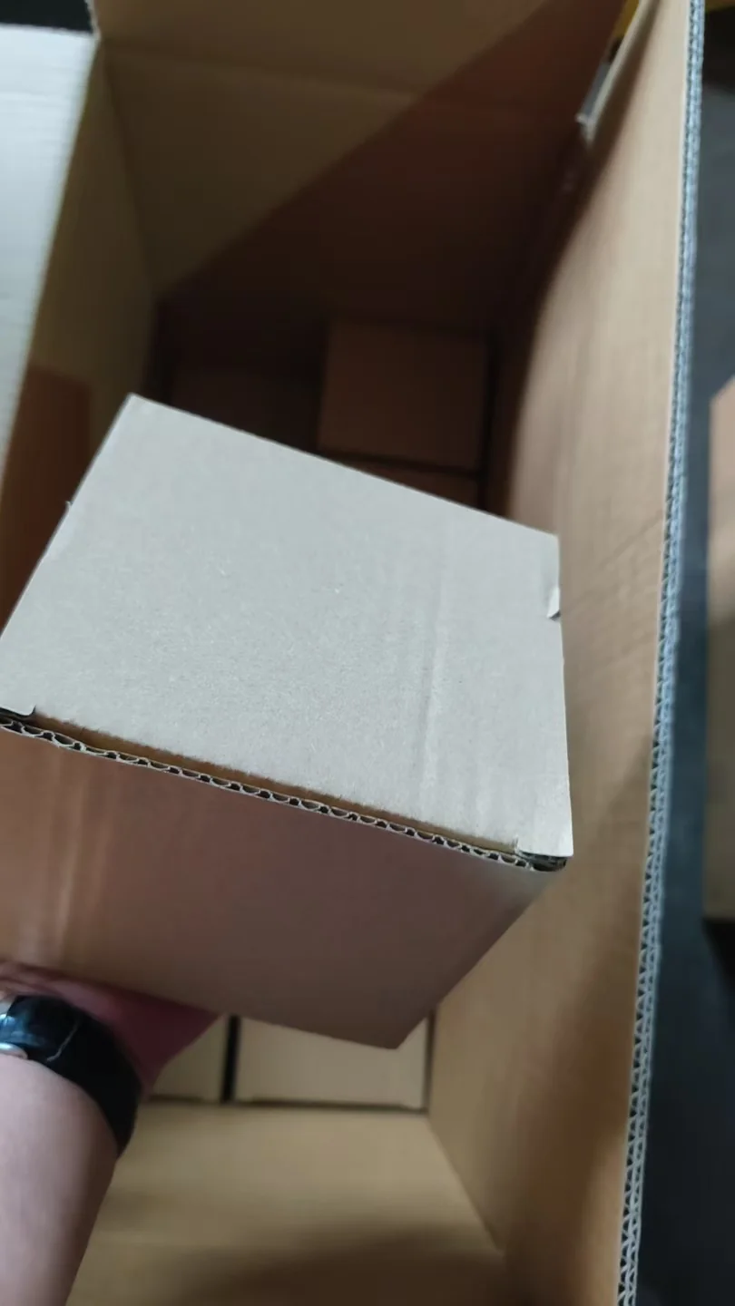 An individual corrugated product box
